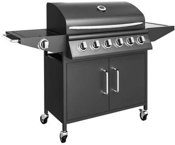 Gázgrill 6 égővel és főzőlappal