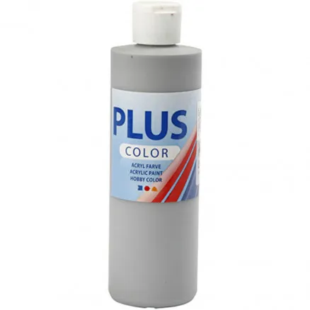 Plus Color hobbi festék, esőszürke, 250 ml/1 fl.