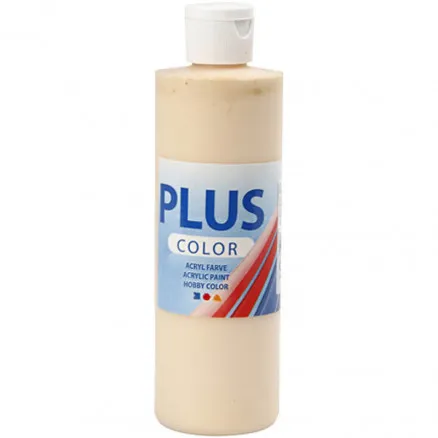 Plus Color hobbi festék, világos púder, 250 ml/1 üveg.