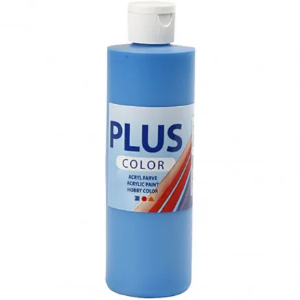 Plus Color hobbi festék, alapszínű kék, 250 ml/1 palack.