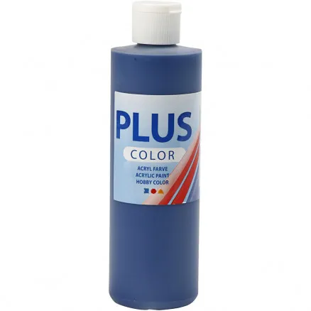 Plus Color hobbi festék, tengerészkék, 250 ml / 1 üveg.