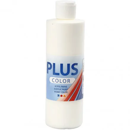 Plus Color hobbi festék, törtfehér, 250 ml