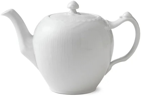 Royal Copenhagen Fehér Félcsipke teáskanna fedővel - 100 cl